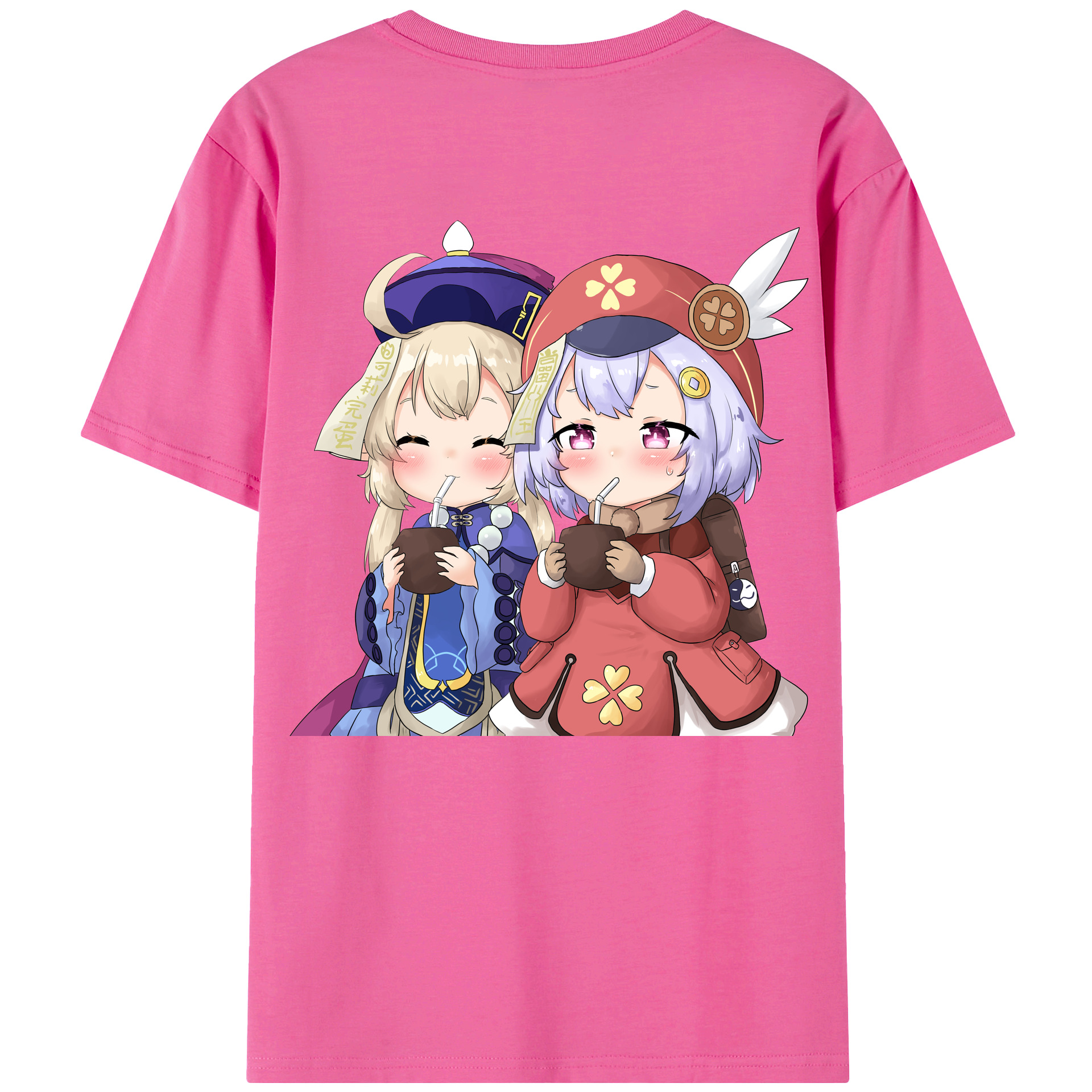 げんし神 七七 なな  genshin Nana レディース半袖Tシャツ(バックプリント)